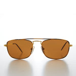 Load image into Gallery viewer, Gold Square Vintage Aviator Sunglass
