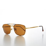 Load image into Gallery viewer, Gold Square Vintage Aviator Sunglass
