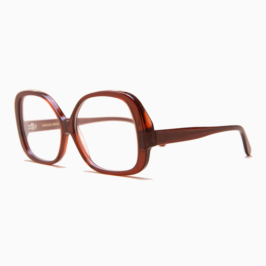 Maroon Square Blue Light Blocker Glasses - Jane – Sunglass Museum