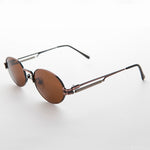Load image into Gallery viewer, Spring Temple Oval Steampunk Vintage Sunglass 

