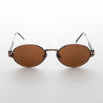 Load image into Gallery viewer, Spring Temple Oval Steampunk Vintage Sunglass 
