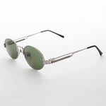 Load image into Gallery viewer, Spring Temple Oval Steampunk Vintage Sunglass 
