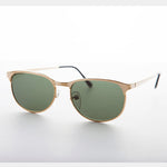 Load image into Gallery viewer, Metal Horn rim Vintage Sunglass with Glass Lens
