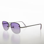 Load image into Gallery viewer, Color Tinted Rimless 90s Vintage Sunglass - June
