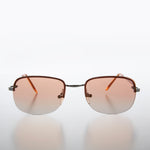 Load image into Gallery viewer, Color Tinted Rimless 90s Vintage Sunglass - June
