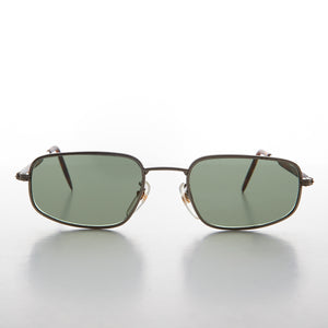 Rectangular Glass Lens Vintage Sunglass