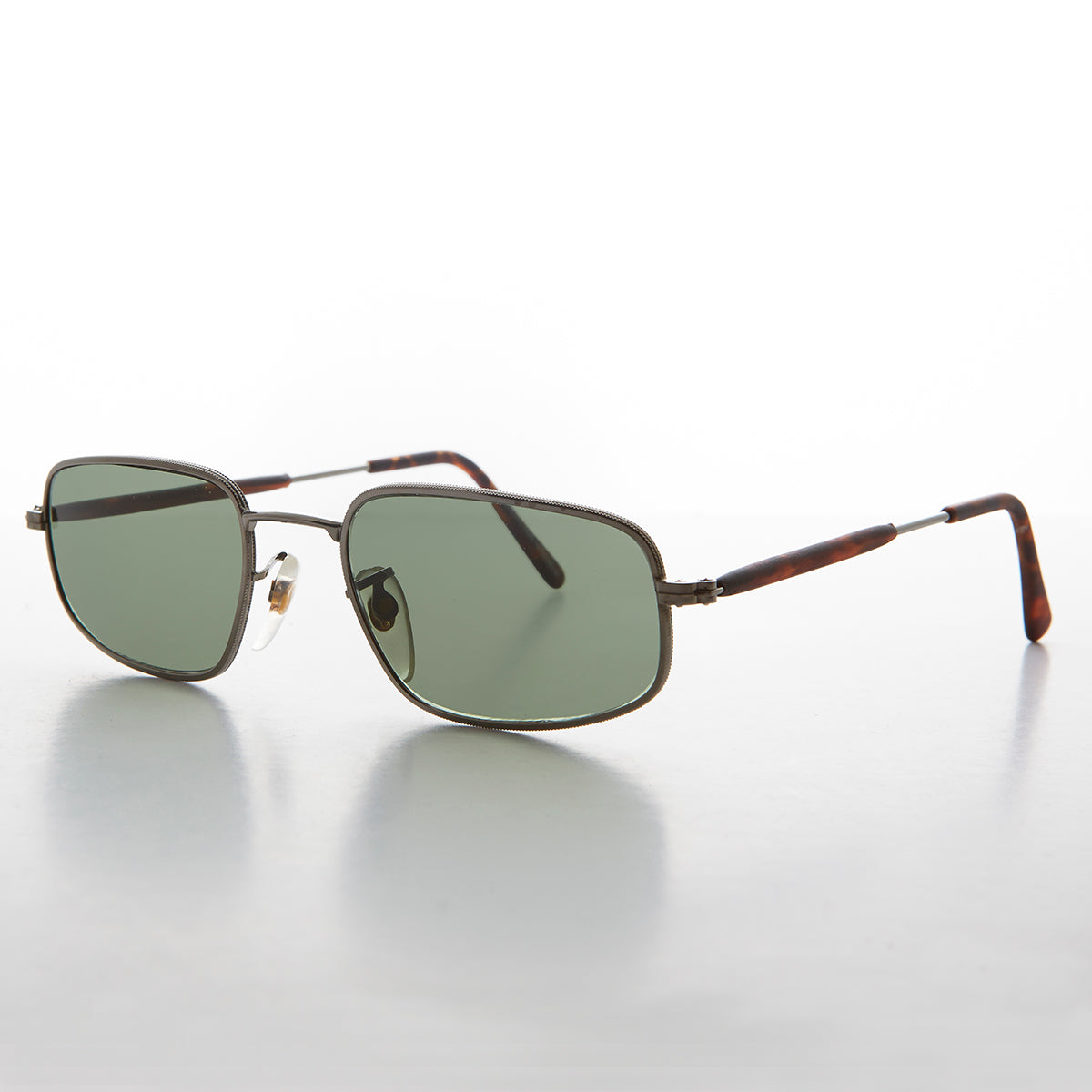 Rectangular Glass Lens Vintage Sunglass