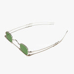 Load image into Gallery viewer, Tiny Rectangular Spectacle Sunglass with Sliding Temples
