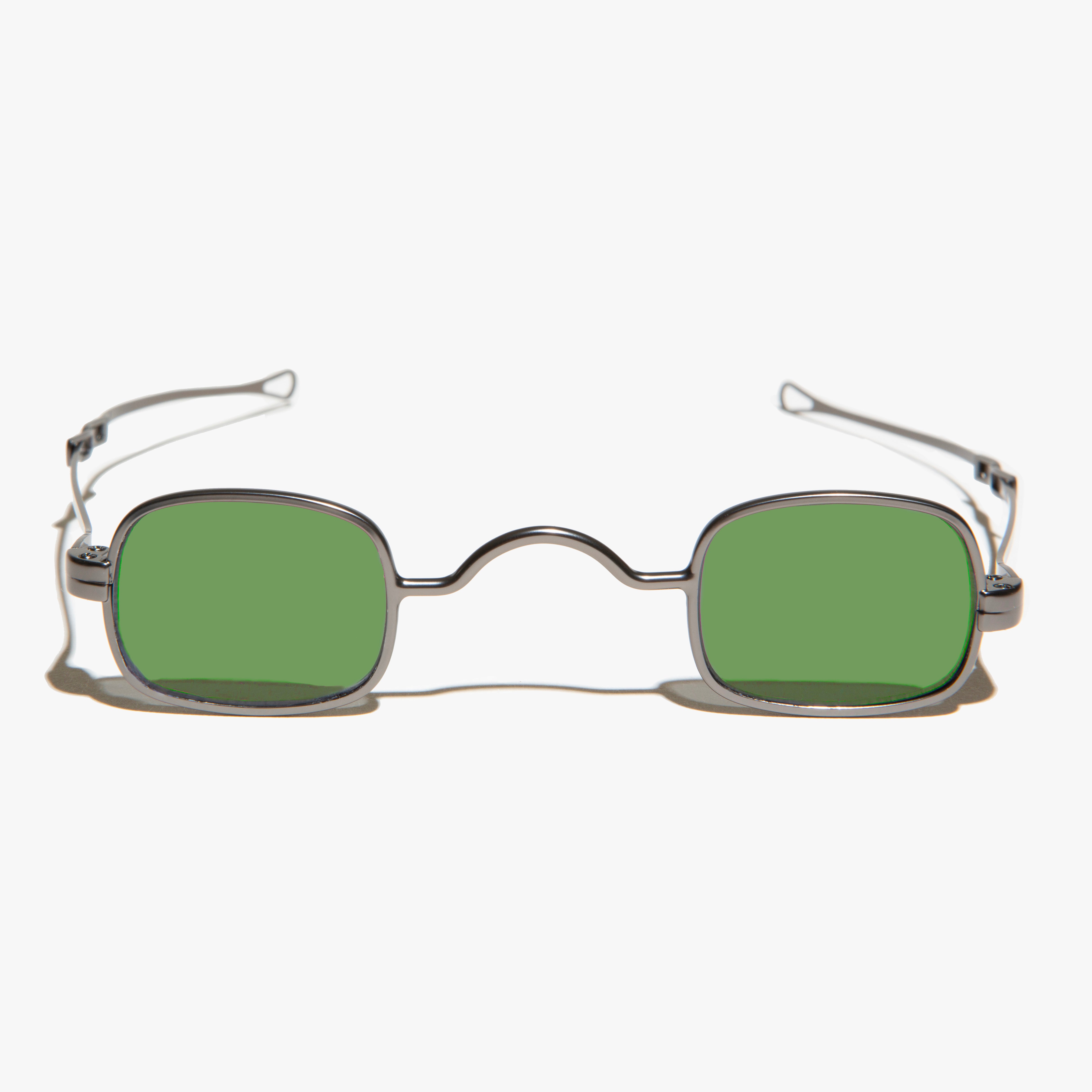 Tiny Rectangular Spectacle Sunglass with Sliding Temples