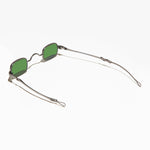 Load image into Gallery viewer, Tiny Rectangular Spectacle Sunglass with Sliding Temples
