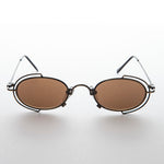 Load image into Gallery viewer, Tiny Oval 90s Metal Vintage Sunglasses 
