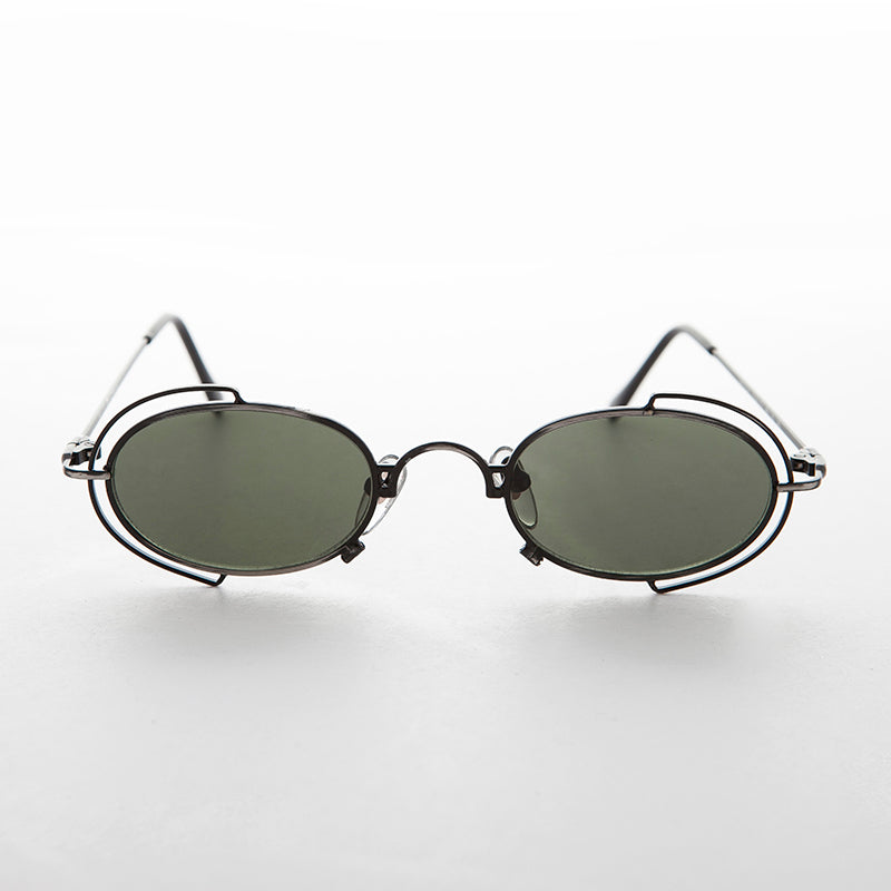 Tiny Oval 90s Metal Vintage Sunglasse