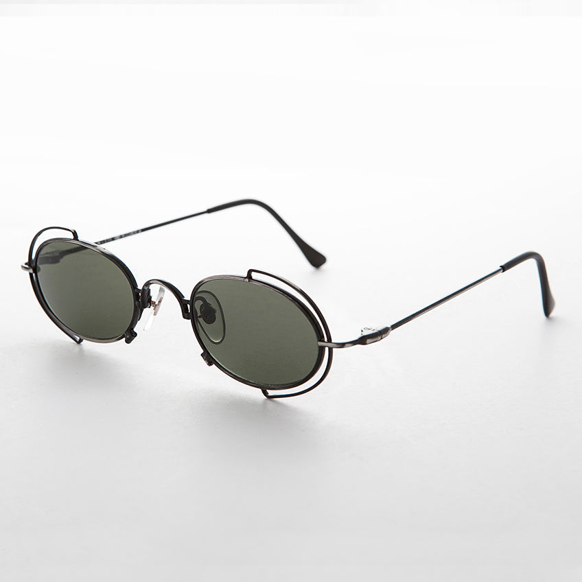 Tiny Oval 90s Metal Vintage Sunglasse