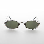 Load image into Gallery viewer, Tiny Oval 90s Metal Vintage Sunglasses 
