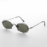 Load image into Gallery viewer, Tiny Oval 90s Metal Vintage Sunglasses 
