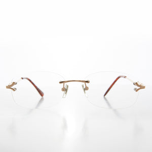 Fancy Rimless Reading Glasses