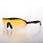 Load image into Gallery viewer, Y2K Wrap Shield Rimless Vintage Sunglass
