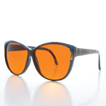 Load image into Gallery viewer, Women&#39;s Large Orange Lens Sunglasses
