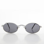 Load image into Gallery viewer, Small Oval Half-Eye Frame Victorian Steampunk 90s Sunglass 

