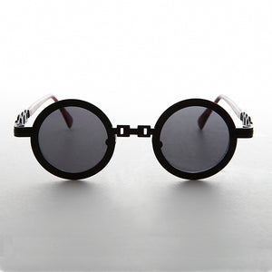 Round Vintage Sunglass with Chain Bridge