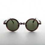 Load image into Gallery viewer, Round Vintage Sunglass with Chain Bridge

