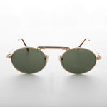 Load image into Gallery viewer,  Oval Steampunk Pilot Vintage Sunglass
