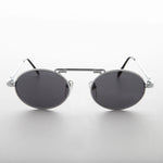 Load image into Gallery viewer, Oval Steampunk Pilot Vintage Sunglass
