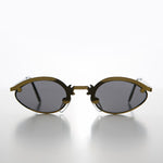 Load image into Gallery viewer, Unique Oval Metal Vintage 90s Sunglass - Lotus

