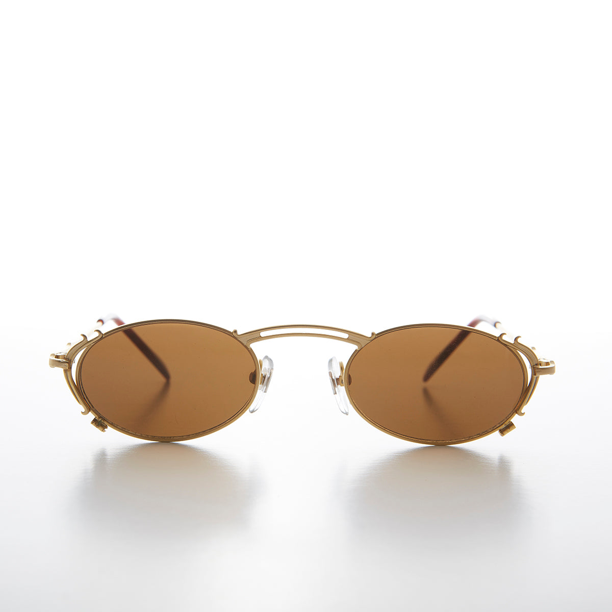 oval gold sunglasses