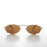 Load image into Gallery viewer, oval gold sunglasses
