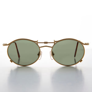 90s Oval Steampunk Sunglass Optical Quality
