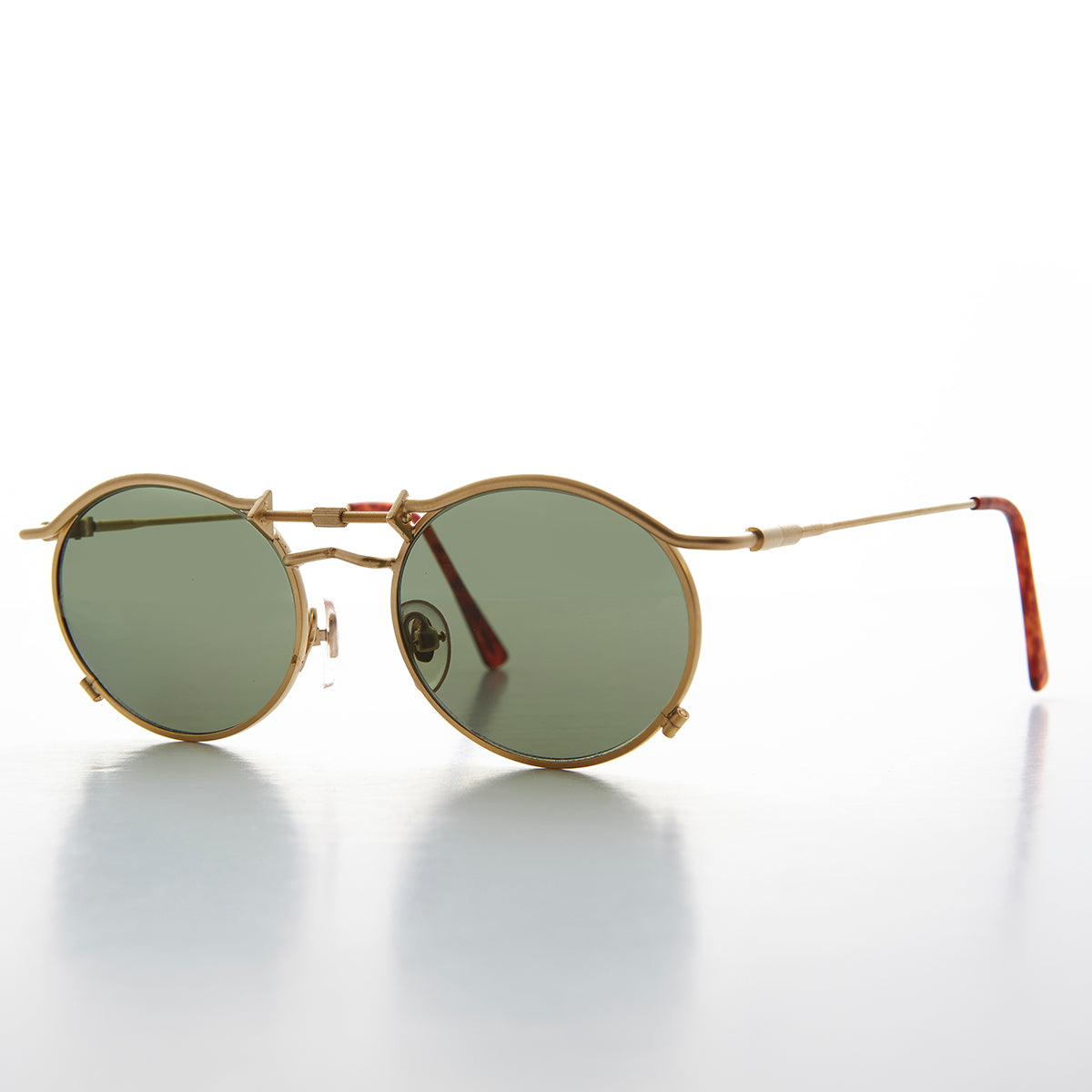 90s Oval Steampunk Sunglass Optical Quality