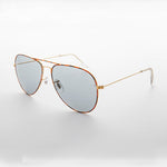 Load image into Gallery viewer, Vintage Aviator Sunglass Glass Corning Photochromic Lens
