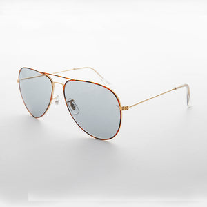 Vintage Aviator Sunglass Glass Corning Photochromic Lens