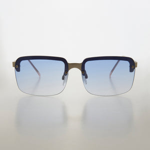 square rimless sunglasses