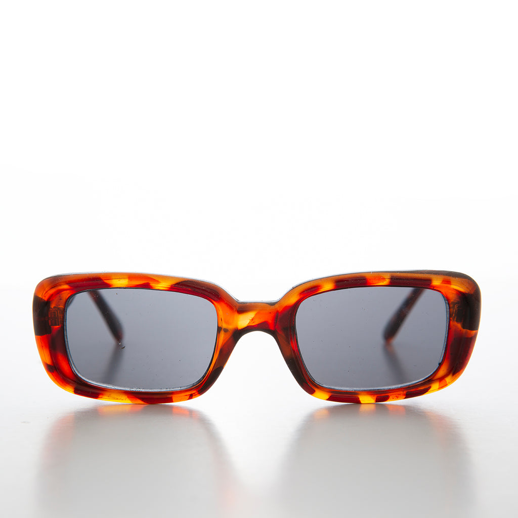 Classic Rectangle Retro Mod Sunglasses