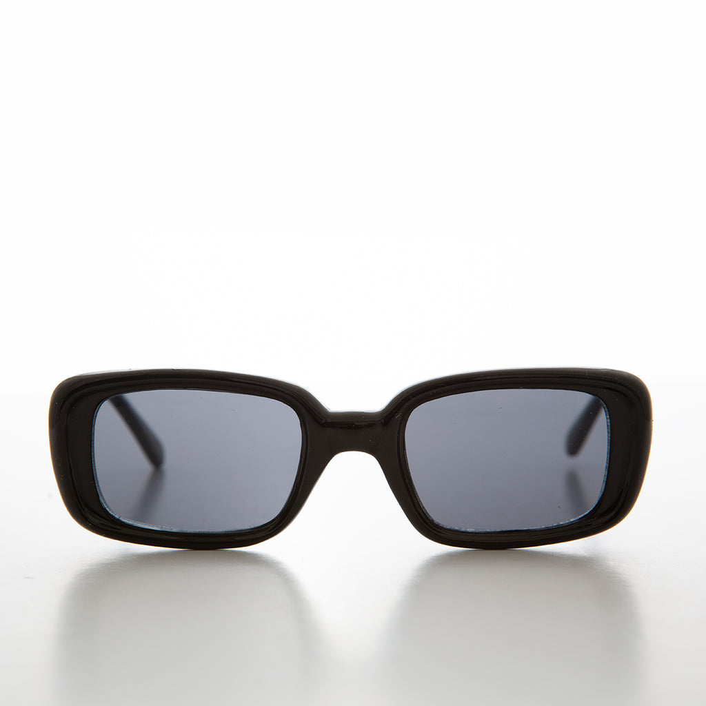 Classic Rectangle Retro Mod Sunglasses