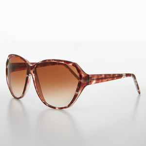 Round Oversized Colorful Butterfly Vintage Sunglass - Nessa