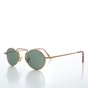oval gold sunglasses