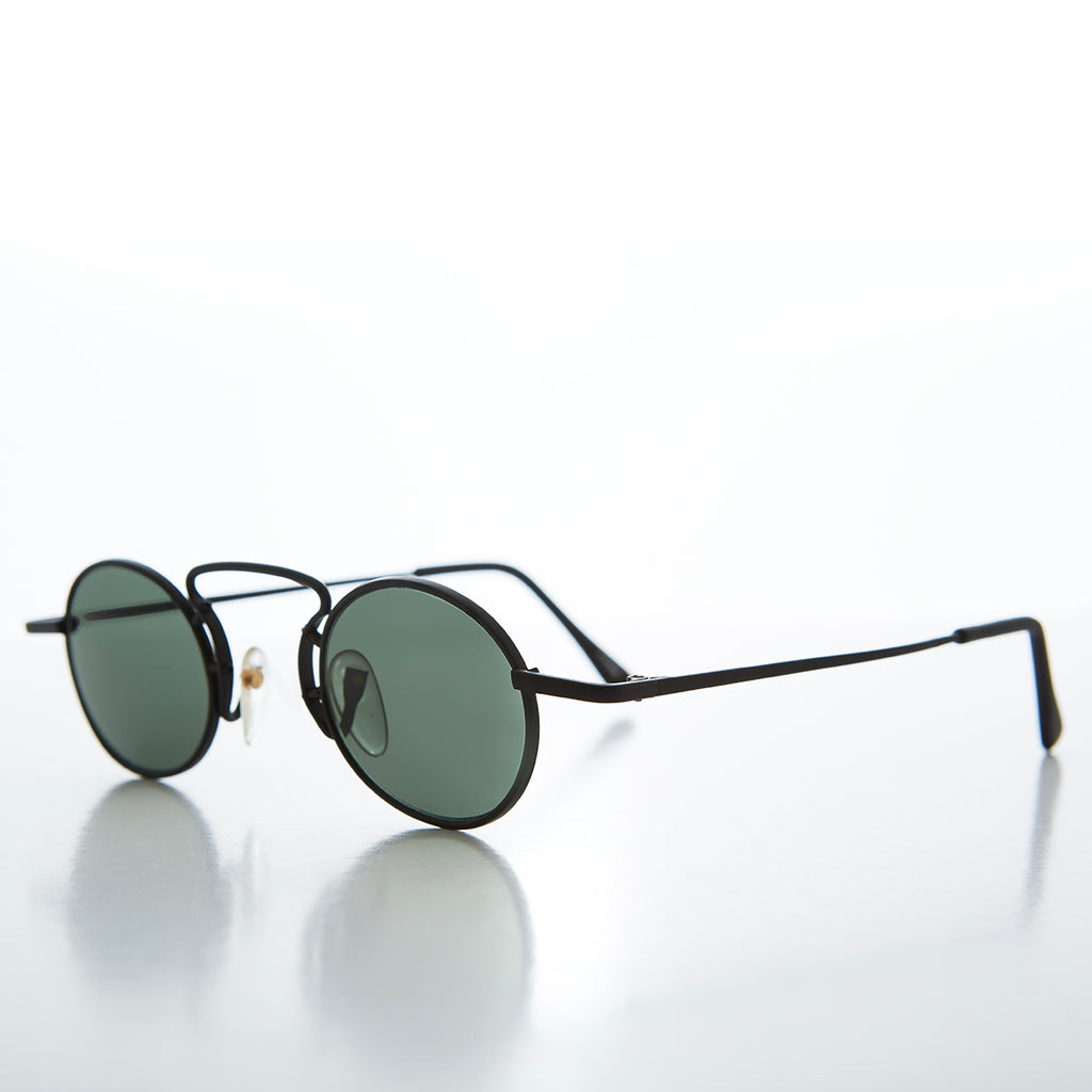 oval black sunglasses