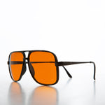 Load image into Gallery viewer, Geometric Aviator with Orange Lens
