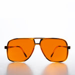 Load image into Gallery viewer, Geometric Aviator with Orange Lens
