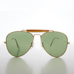 Load image into Gallery viewer, Classic Brow Bar Gold Pilot Sunglasses 
