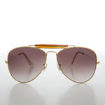 Load image into Gallery viewer, Classic Brow Bar Gold Pilot Sunglasses 
