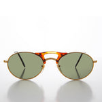 Load image into Gallery viewer, Small Oval Combination Frame Vintage Sunglasses
