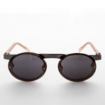 Load image into Gallery viewer, 90s Oval Goth Sunglasses with Floating Brow line 
