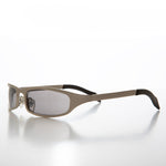 Load image into Gallery viewer, 90s Sleek Sporty Wrap Metal Sunglass
