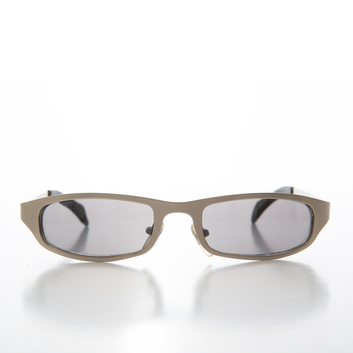 90s Sleek Sporty Wrap Metal Sunglass