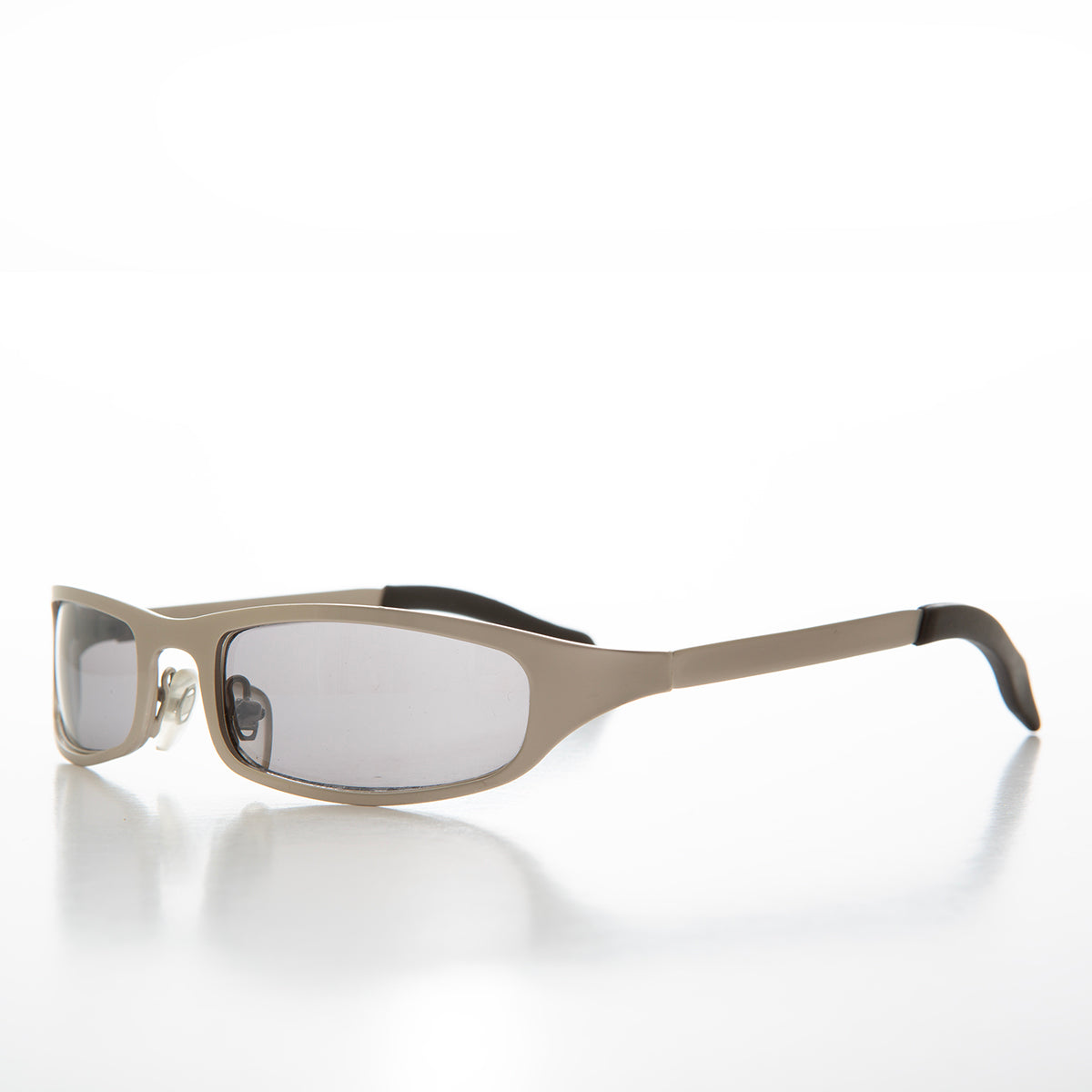 90s Sleek Sporty Wrap Metal Sunglass