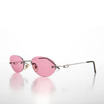 Load image into Gallery viewer, Oval Rimless Tinted Lens Vintage Sunglasses
